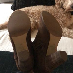 Tan Cole Han booties